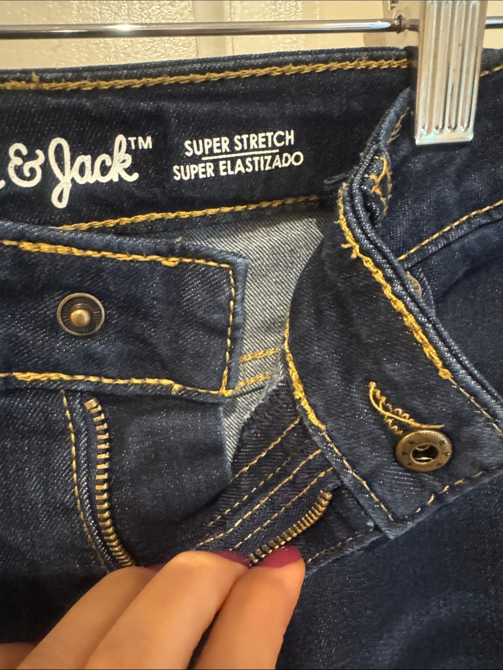 Girls Cat & Jack Dark Wash bootcut Jeans size 10 - Picture 2 of 5